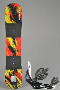 Burton Kids Grom Snowboardpakke, 6-11 år