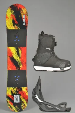 Burton Kids Grom Step On® snowboardpakke, 6-11 år