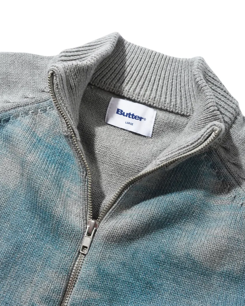 Butter Goods Mustang Zip-Thru Knit Sweater