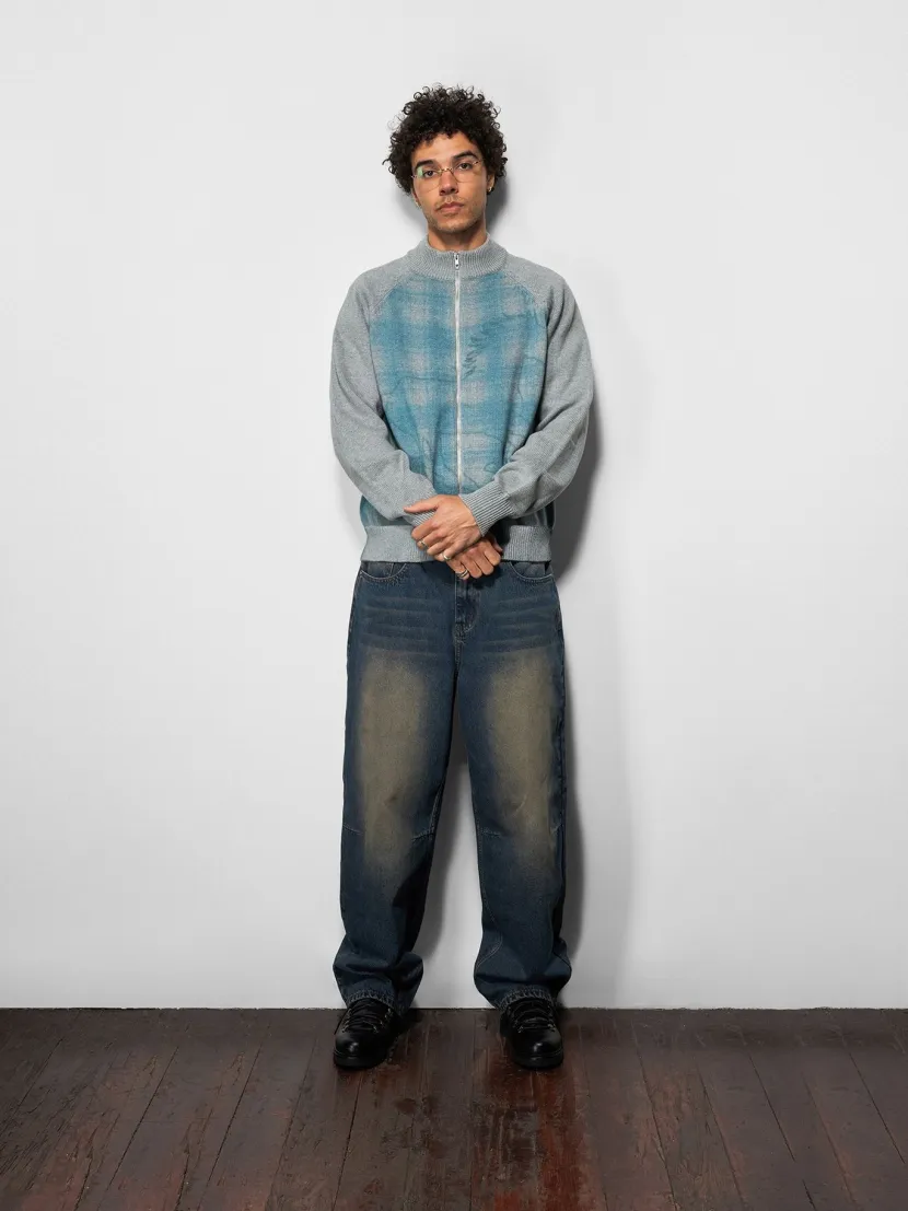 Butter Goods Mustang Zip-Thru Knit Sweater