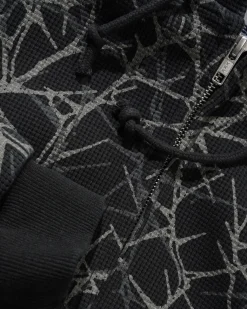 Butter Goods Thorn Camo Waffle Zip-Thru Hood