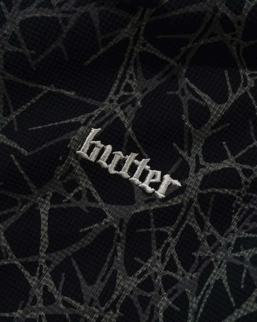 Butter Goods Thorn Camo Waffle Zip-Thru Hood