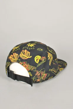 Carhartt WIP Paradise Adjustable 5 Panel Cap, Paradise Print