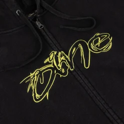 Dime Distressed Terry Zip Hoodie