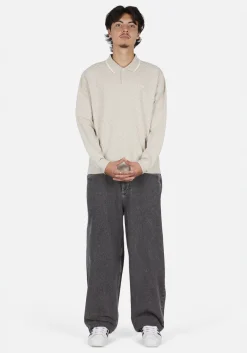 Dime Jacquard Ls Polo