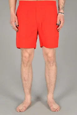 Montage Apparel Swim Shorts, Salsa Red
