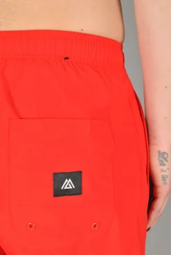 Montage Apparel Swim Shorts, Salsa Red