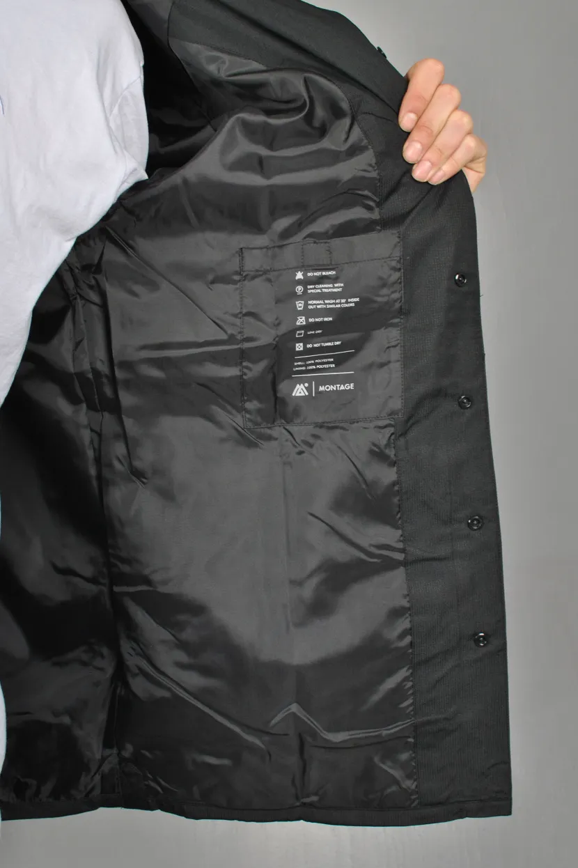 Montage Apparel The Shell ShirtJacket, Black