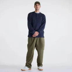 New Balance Numeric Waffle Knit Long Sleeve Henley