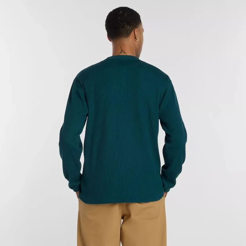 New Balance Waffle Knit Longsleeve Henley