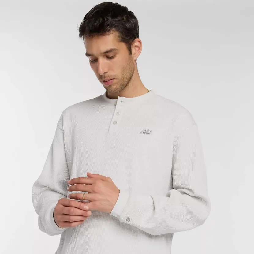 New Balance Waffle Knit Longsleeve Henley