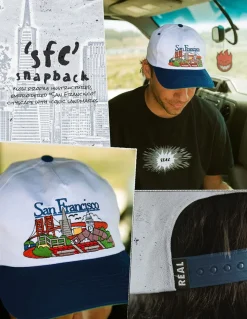 Real Skateboards Sfc Snapback Cap