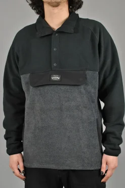 Session Pullover Fleece, Black/Black Melange