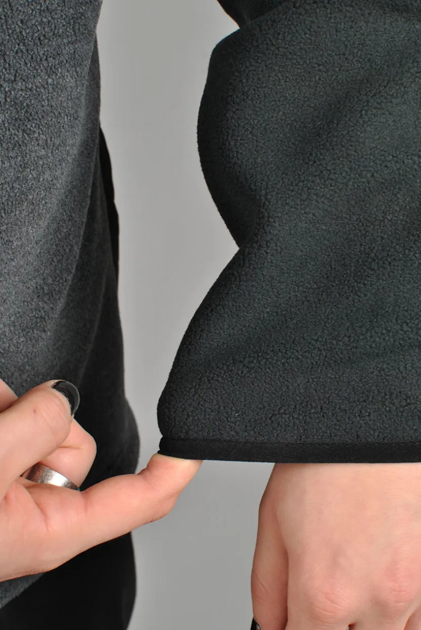Session Pullover Fleece, Black/Black Melange