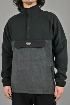 Session Pullover Fleece, Black/Black Melange