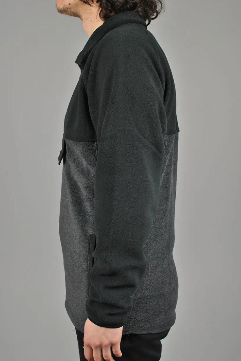 Session Pullover Fleece, Black/Black Melange