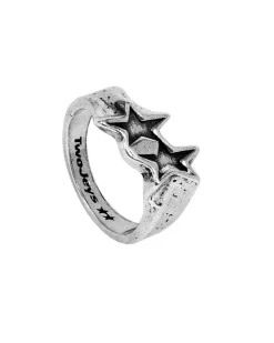 Twojeys Tilled Icon Ring Plata