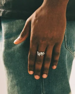 Twojeys Tilled Icon Ring Plata